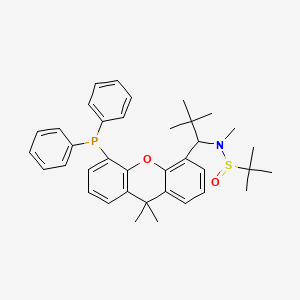 molecular formula C37H44NO2PS B15155920 N-{1-[5-(diphenylphosphanyl)-9,9-dimethylxanthen-4-yl]-2,2-dimethylpropyl}-N,2-dimethylpropane-2-sulfinamide 