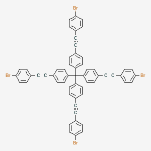 molecular formula C57H32Br4 B15155929 Tetrakis(4-((4-bromophenyl)ethynyl)phenyl)methane 