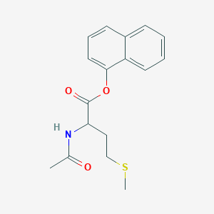 molecular formula C17H19NO3S B15156049 naphthalen-1-yl (2S)-2-acetamido-4-(methylsulfanyl)butanoate 