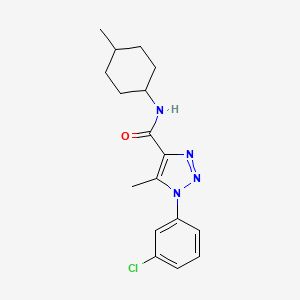 molecular formula C17H21ClN4O B15156079 1-(3-chlorophenyl)-5-methyl-N-(4-methylcyclohexyl)-1H-1,2,3-triazole-4-carboxamide 