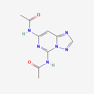 molecular formula C9H10N6O2 B15156258 N,N'-[1,2,4]triazolo[1,5-c]pyrimidine-5,7-diyldiacetamide 