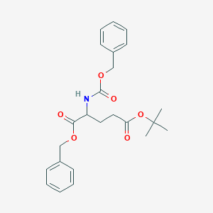 molecular formula C24H29NO6 B15156287 1-Benzyl 5-tert-Butyl (S)-2-(Cbz-amino)pentanedioate 