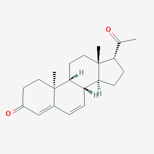 molecular formula C21H28O2 B151563 9beta,10alpha,17alpha-Pregna-4,6-diene-3,20-dione CAS No. 246038-13-1