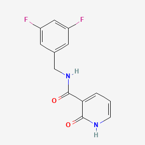 molecular formula C13H10F2N2O2 B15156325 N-(3,5-difluorobenzyl)-2-oxo-1,2-dihydropyridine-3-carboxamide 