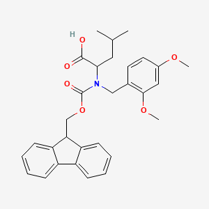 molecular formula C30H33NO6 B15156339 Fmoc-N-(2,4-dimethoxybenzyl)-Leu-OH 