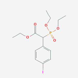 molecular formula C14H20IO5P B15156353 Ethyl 2-(Diethoxyphosphoryl)-2-(4-iodophenyl)acetate 
