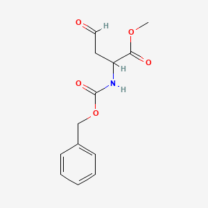 molecular formula C13H15NO5 B15156379 Methyl 2-[(benzyloxycarbonyl)amino]-4-oxobutanoate 