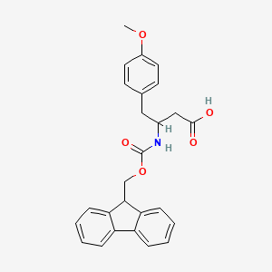 molecular formula C26H25NO5 B15156430 Fmoc-R-3-amino-4-(4-methoxyphenyl)-butyric acid 