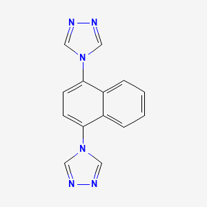 molecular formula C14H10N6 B15156453 1,4-Di(4H-1,2,4-triazol-4-yl)naphthalene 
