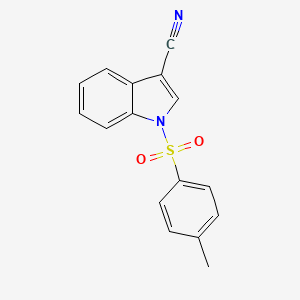 molecular formula C16H12N2O2S B15156572 1-Tosyl-1H-indole-3-carbonitrile 