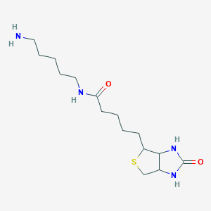molecular formula C15H28N4O2S B15156676 N-(5-aminopentyl)-5-{2-oxo-hexahydrothieno[3,4-d]imidazol-4-yl}pentanamide 