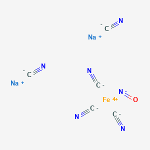molecular formula C5FeN6Na2O B15156731 disodium;iron(4+);nitroxyl anion;pentacyanide 