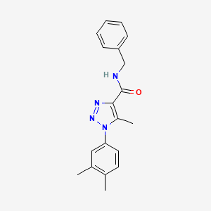 molecular formula C19H20N4O B15156754 N-benzyl-1-(3,4-dimethylphenyl)-5-methyl-1H-1,2,3-triazole-4-carboxamide 