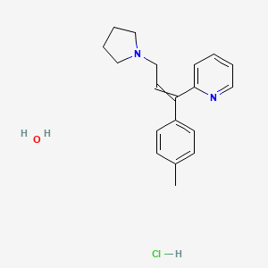 molecular formula C19H25ClN2O B15156863 Triprolidine hydrate hydrochloride 