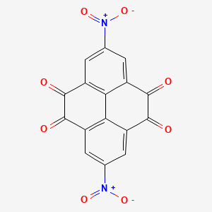 molecular formula C16H4N2O8 B15156914 2,7-Dinitropyrene-4,5,9,10-tetraone 