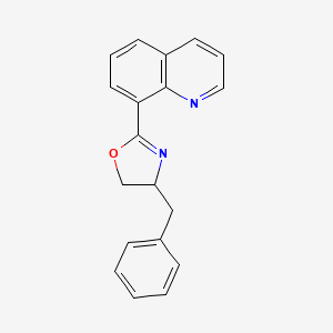 molecular formula C19H16N2O B15156961 8-(4-Benzyl-4,5-dihydro-1,3-oxazol-2-YL)quinoline 