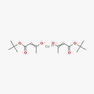 molecular formula C16H26CuO6 B15157054 copper;4-[(2-methylpropan-2-yl)oxy]-4-oxobut-2-en-2-olate 