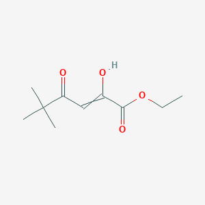 molecular formula C10H16O4 B15157086 Ethyl 2-hydroxy-5,5-dimethyl-4-oxo-2-hexenoate 
