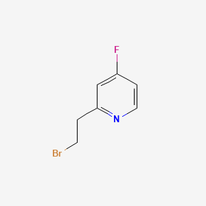 molecular formula C7H7BrFN B15157101 2-(2-Bromoethyl)-4-fluoropyridine 