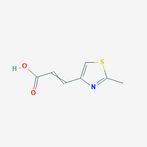 molecular formula C7H7NO2S B15157257 3-(2-Methyl-1,3-thiazol-4-yl)prop-2-enoicacid 