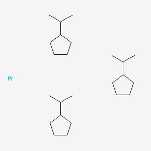 molecular formula C24H48Pr B15157273 Praseodymium;propan-2-ylcyclopentane 