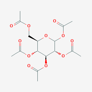 molecular formula C16H22O11 B151573 D-Glucopyranose, pentaacetate CAS No. 83-87-4