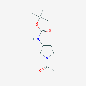 molecular formula C12H20N2O3 B15157307 tert-butyl N-[1-(prop-2-enoyl)pyrrolidin-3-yl]carbamate 