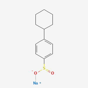 molecular formula C12H15NaO2S B15157443 Sodium 4-cyclohexylbenzenesulfinate 