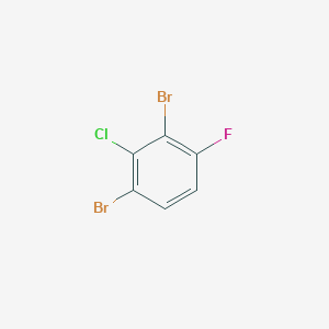 molecular formula C6H2Br2ClF B15157488 1-Chloro-2,6-dibromo-3-fluorobenzene 
