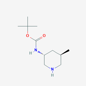 molecular formula C11H22N2O2 B151575 (3R,5R)-3-(Boc-amino)-5-methylpiperidine CAS No. 1227919-32-5