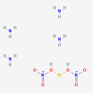 molecular formula H14N6O6Pt B15157542 azane;nitric acid;platinum 
