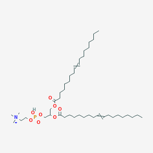 molecular formula C44H85NO8P+ B15157618 2,3-Bis(octadec-9-enoyloxy)propoxy(2-(trimethylammonio)ethoxy)phosphinic acid 