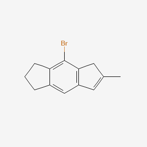 molecular formula C13H13Br B15157630 4-Bromo-6-methyl-1,2,3,5-tetrahydro-s-indacene 
