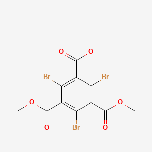 molecular formula C12H9Br3O6 B15157638 Trimethyl 2,4,6-tribromobenzene-1,3,5-tricarboxylate 