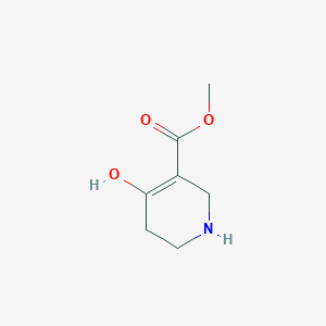molecular formula C7H11NO3 B15157703 Methyl 4-hydroxy-1,2,5,6-tetrahydropyridine-3-carboxylate CAS No. 679841-12-4