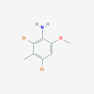 molecular formula C8H9Br2NO B15157741 2,4-Dibromo-6-methoxy-3-methylaniline 