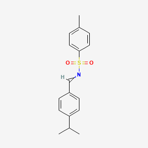 molecular formula C17H19NO2S B15157745 Benzenesulfonamide, 4-methyl-N-[[4-(1-methylethyl)phenyl]methylene]- CAS No. 827308-34-9