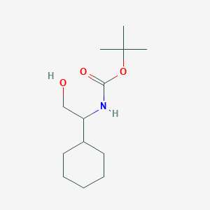molecular formula C13H25NO3 B15157762 tert-Butyl (1-cyclohexyl-2-hydroxyethyl)carbamate 