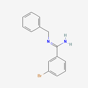 molecular formula C14H13BrN2 B15157820 N-Benzyl-3-bromobenzenecarboximidamide 