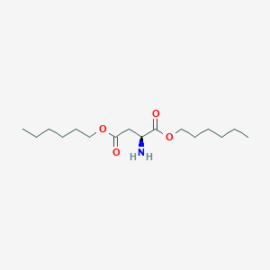 molecular formula C16H31NO4 B15157844 Dihexyl L-aspartate CAS No. 651744-60-4