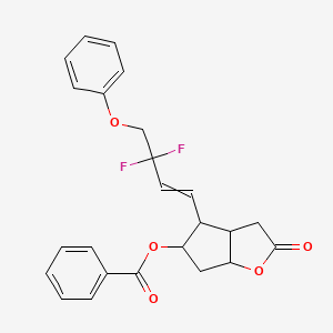 molecular formula C24H22F2O5 B15157856 Tafluprost ITS-1 