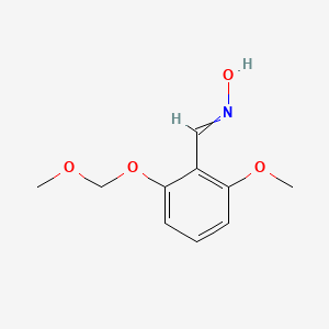 molecular formula C10H13NO4 B15157894 N-{[2-Methoxy-6-(methoxymethoxy)phenyl]methylidene}hydroxylamine CAS No. 820973-49-7