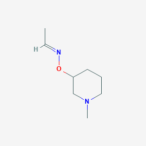 molecular formula C8H16N2O B15157908 Acetaldehyde,O-(1-methyl-piperidin-3-YL)oxime 