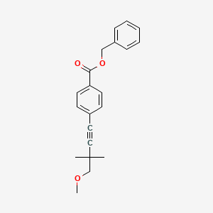 molecular formula C21H22O3 B15157967 Benzyl 4-(4-methoxy-3,3-dimethylbut-1-yn-1-yl)benzoate 