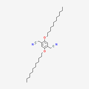 molecular formula C34H56N2O2 B15157972 2,2'-[2,5-Bis(dodecyloxy)-1,4-phenylene]diacetonitrile CAS No. 737581-58-7