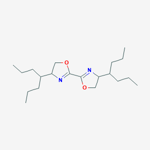 molecular formula C20H36N2O2 B15157980 (4R,4'R)-4,4',5,5'-Tetrahydro-4,4'-bis(1-propylbutyl)-2,2'-bioxazole 