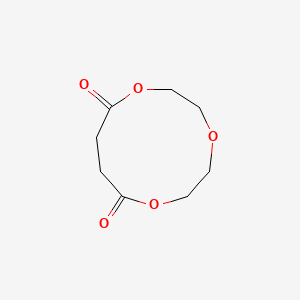 molecular formula C8H12O5 B15158086 1,4,7-Trioxacycloundecane-8,11-dione CAS No. 7357-94-0
