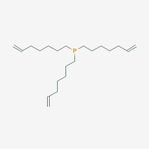 molecular formula C21H39P B15158122 Tri(hept-6-en-1-yl)phosphane CAS No. 816419-99-5