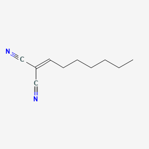 molecular formula C10H14N2 B15158136 Heptylidenepropanedinitrile CAS No. 695165-26-5