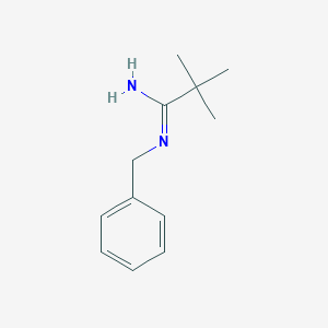 molecular formula C12H18N2 B15158199 N-Benzyl-2,2-dimethylpropanimidamide CAS No. 1205-86-3